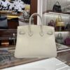 wsxc1784907083510_2 Liu Factory Factory Birkin in & out Swift Leather White Silver Hardware 25cm Full Handmade