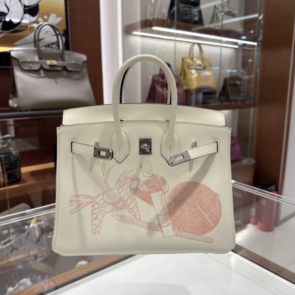wsxc1784907083510_3 Liu Factory Factory Birkin in & out Swift Leather White Silver Hardware 25cm Full Handmade