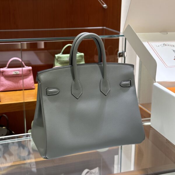wsxc1784907113416_2 Liu Factory Factory Birkin Swift Leather 0L Gris Grey Silver Hardware 25cm Full Handmade