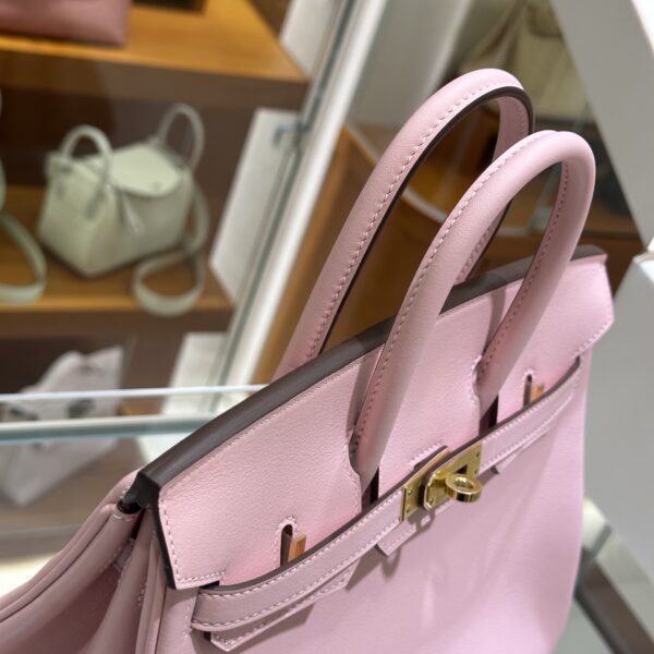wsxc1784907133271_3 Liu Factory Factory Birkin Swift Leather 3Q Sakura Pink Gold Hardware 25cm Full Handmade