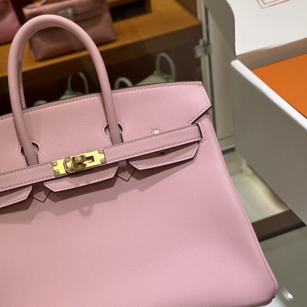 wsxc1784907133271_4 Liu Factory Factory Birkin Swift Leather 3Q Sakura Pink Gold Hardware 25cm Full Handmade