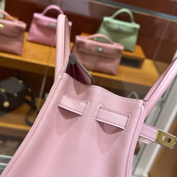 wsxc1784907133271_7 Liu Factory Factory Birkin Swift Leather 3Q Sakura Pink Gold Hardware 25cm Full Handmade